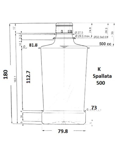 BOTTIGLIA ANTIRABBOCCO KING SPALLATA 500 CC PZ 182
