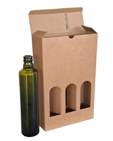 SCATOLA COFANETTO 3 BOTTIGLIE DA 250 E 500 ML PZ10