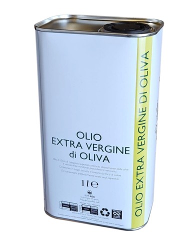 LATTINA PER OLIO LITRI 1 BIANCA CON TAPPO PEZZI 64