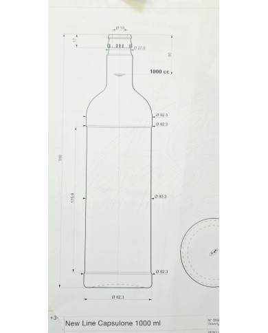 BOTTIGLIA  NEW LINE CAPSULONE DOP 1000 CC PEZZI 20