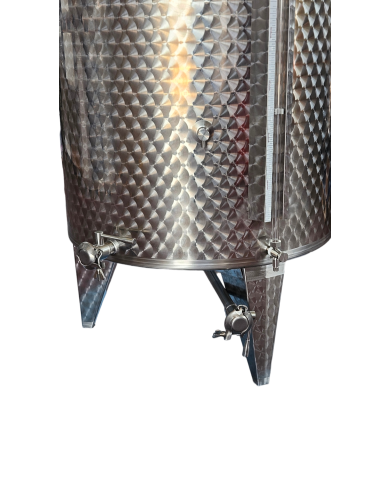 SILOS INOX DA 1000 LT DA STOCCAGGIO FONDO CONICO